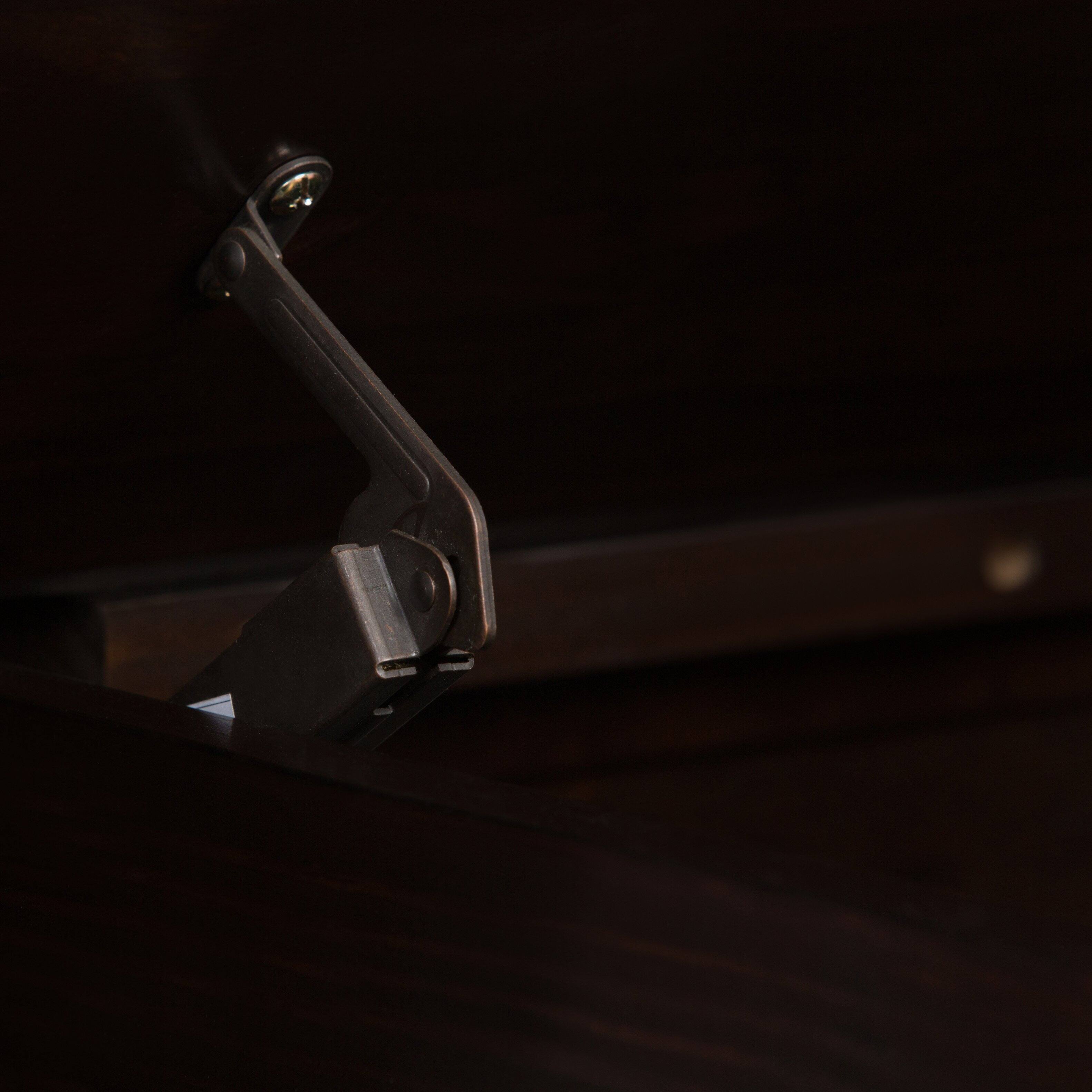 Alt View 6. Simpli Home - Connaught Solid Wood 42 inch Wide Storage Bench and 40 inch Wide Storage Cabinet in Dark Chestnut Brown - Dark Chestnut Brown.