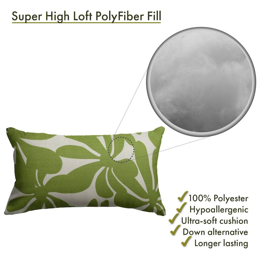 Super High Loft PolyFiber Fill

- 100% Polyester
- Hypoallergenic
- Ultra-soft cushion
- Down alternative
- Longer lasting