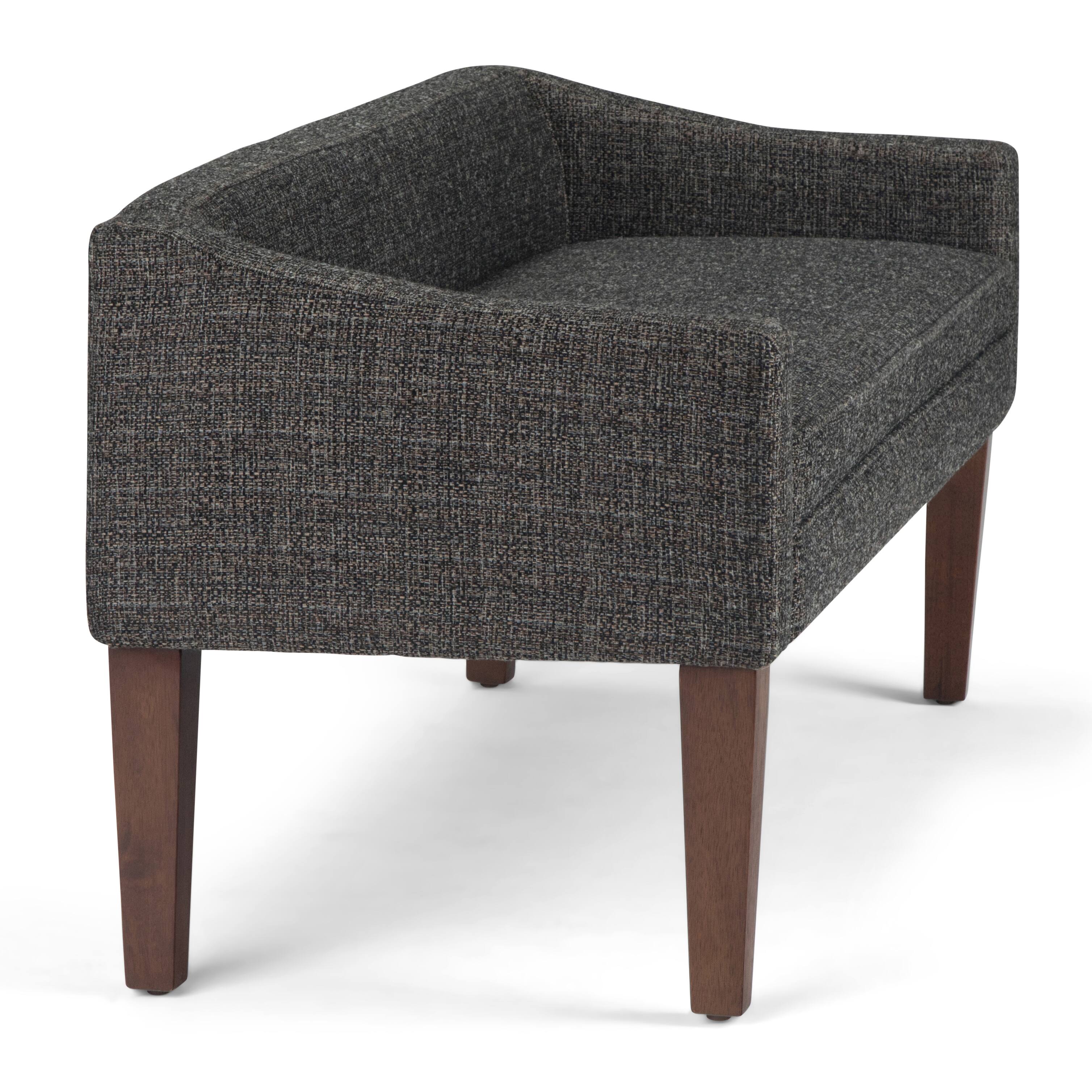 Alt View 19. Simpli Home - Parris Upholstered Bench - Dark Grey.