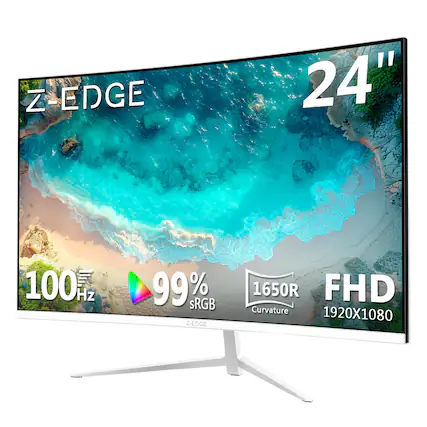 ZEDGE 24" 100 Hz 99% SRGB Z-EDGE 1650R FHD Curvature 1920X1080