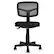 Front. Costway - Computer Mesh Armless Office Chair with Adjustable Swivel - Black.