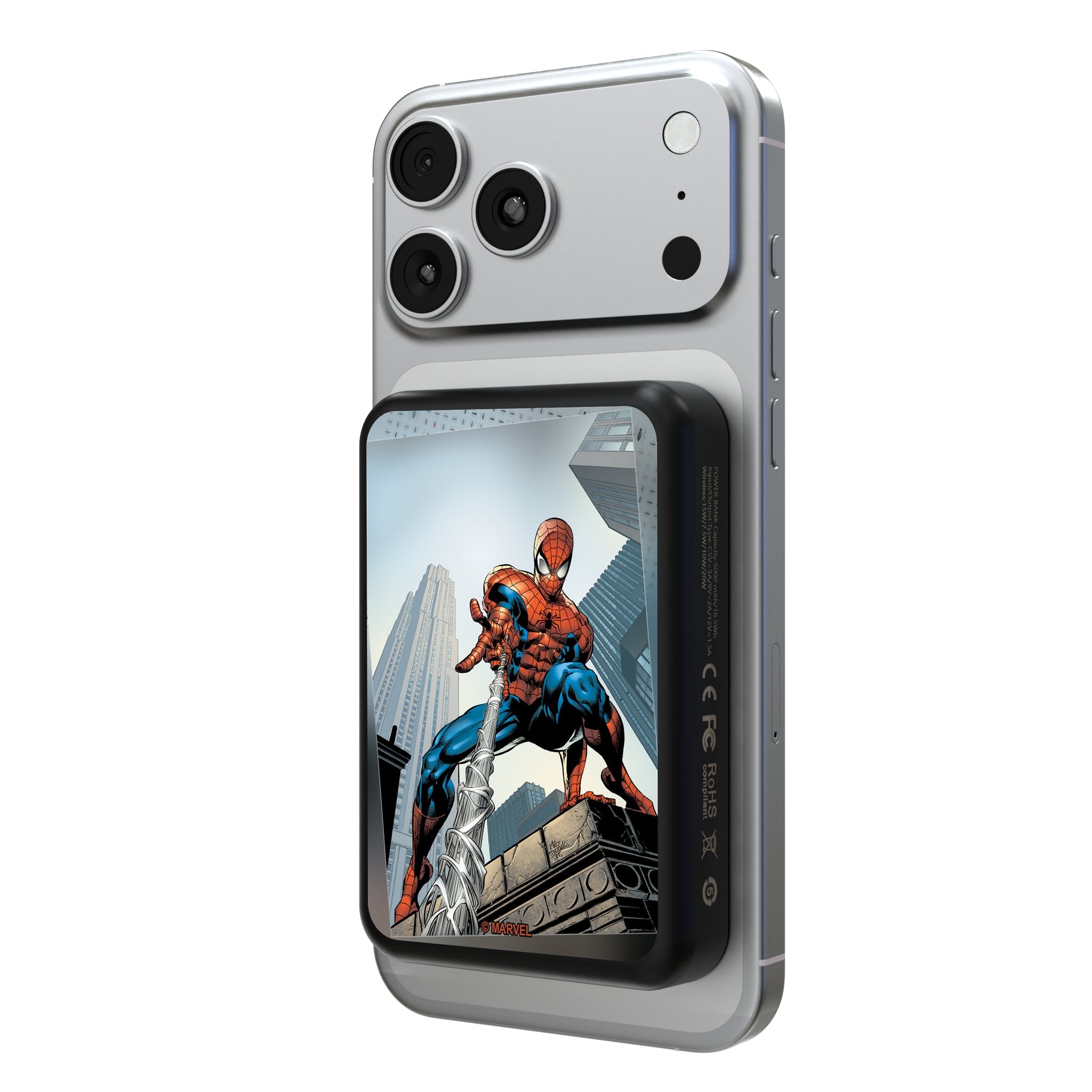 Keyscaper - Marvel Cover Art Wireless Mag Power Bank - Spider-Man 2