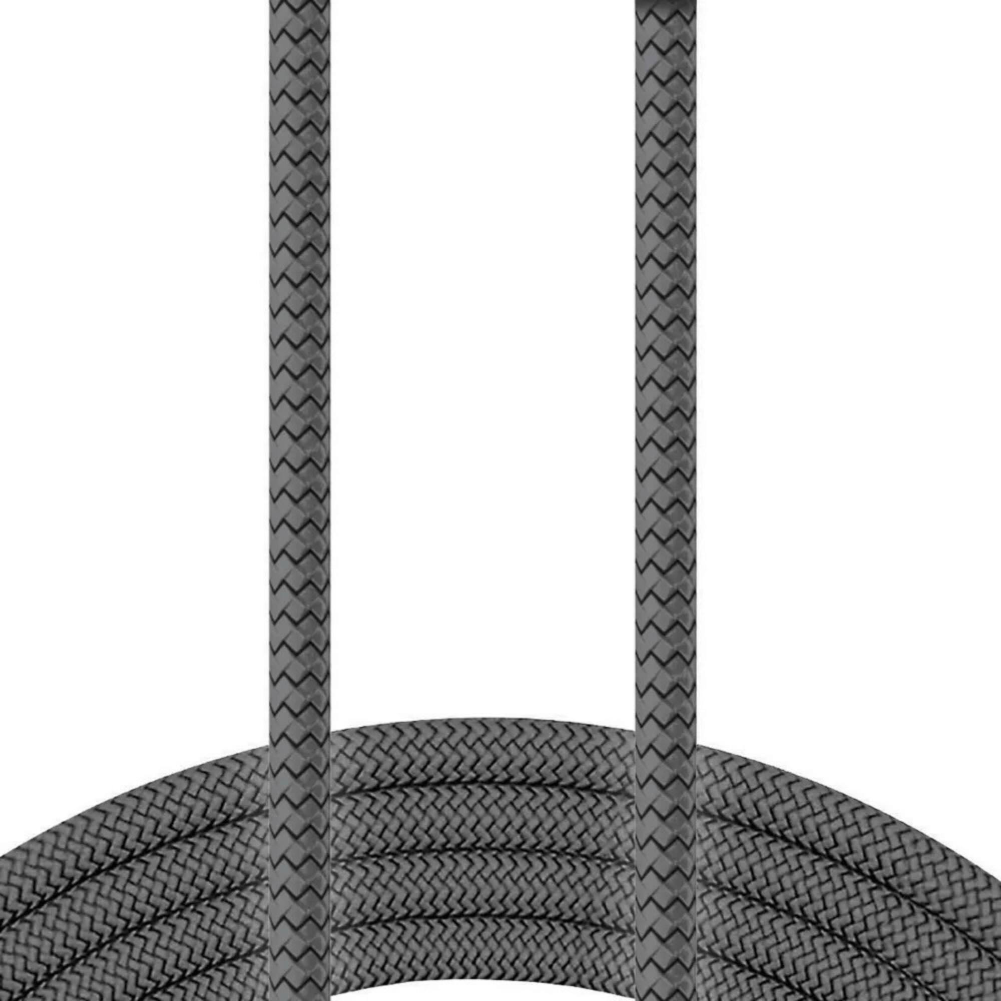 Alt View 3. Xyst - Charge and Sync USB to Micro USB Braided Cable 10Ft - Black.