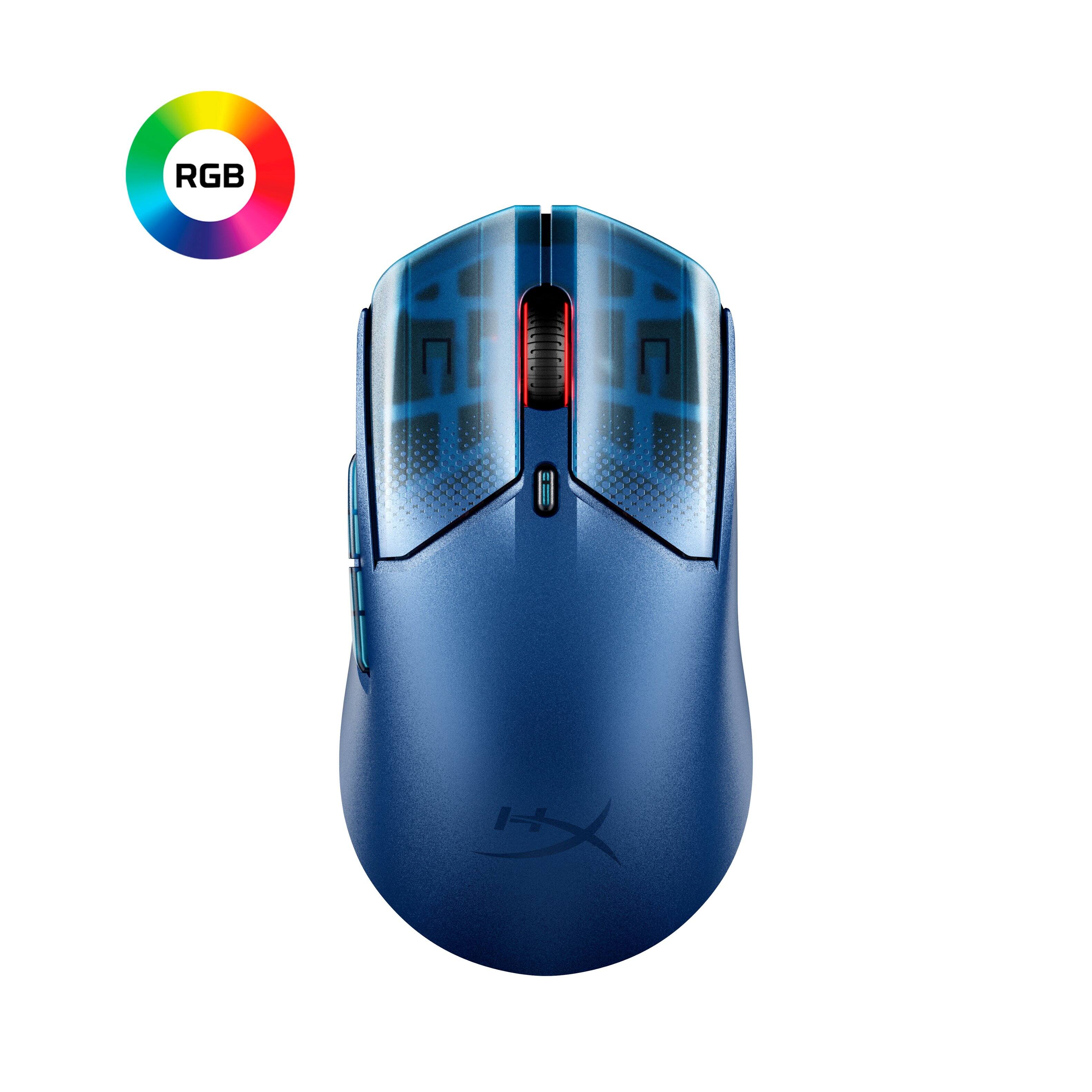 Alt View 6. HyperX - Pulsefire Haste 2 S Lightweight Wireless Optical Gaming Mouse with RGB Lighting - Navy.