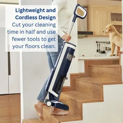 Tineco - Floor One S3 Extreme – 3 in 1 Mop, Vacuum & Self Cleaning Smart Floor Washer with iLoop Smart Sensor - Blue