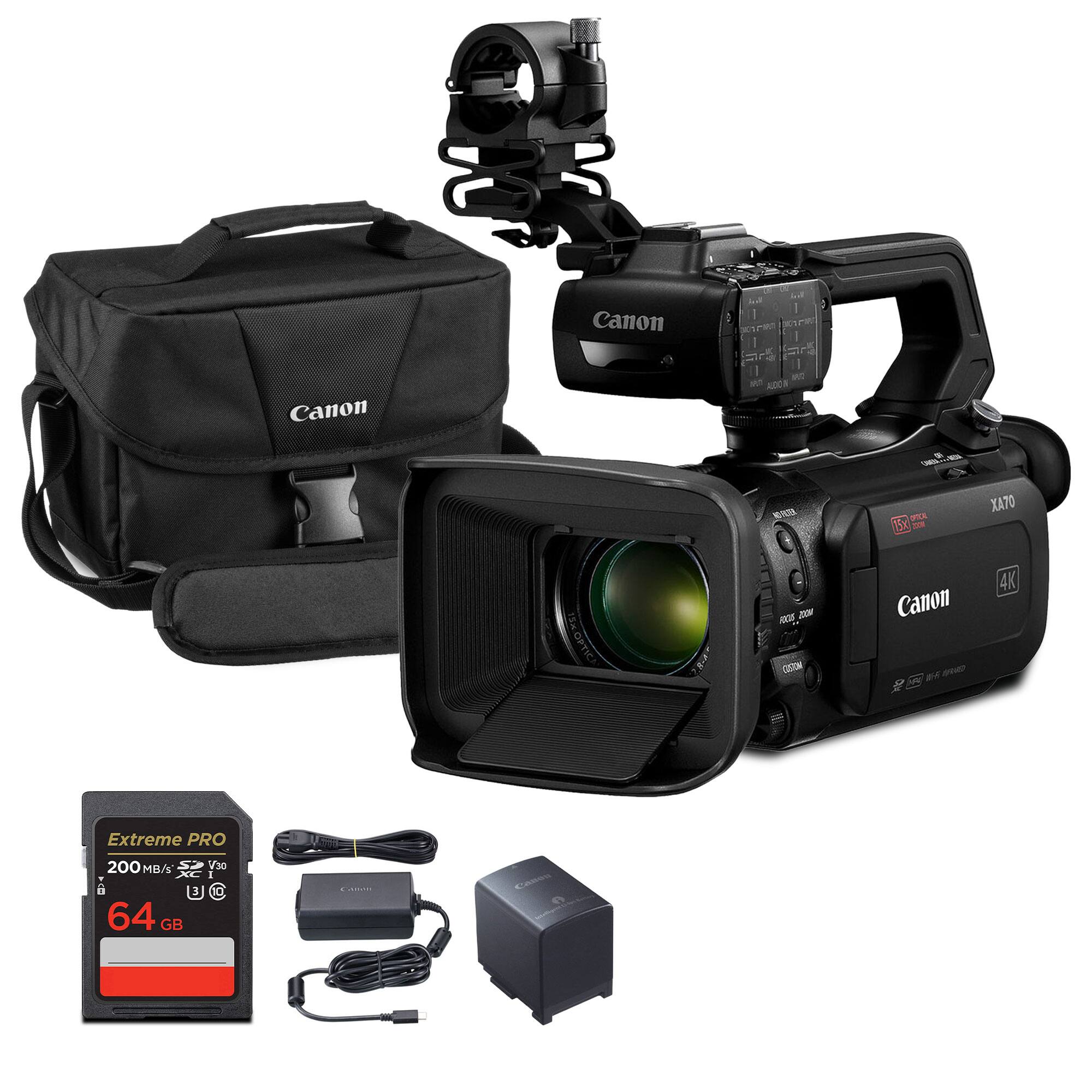 Canon 1 I 307 2W d I I Canon SEEN 15KOPTIC I R m CISON ia U0 Canon XA70 4K Extreme PRO 200 MB/s 30 - $ 0 64 GB