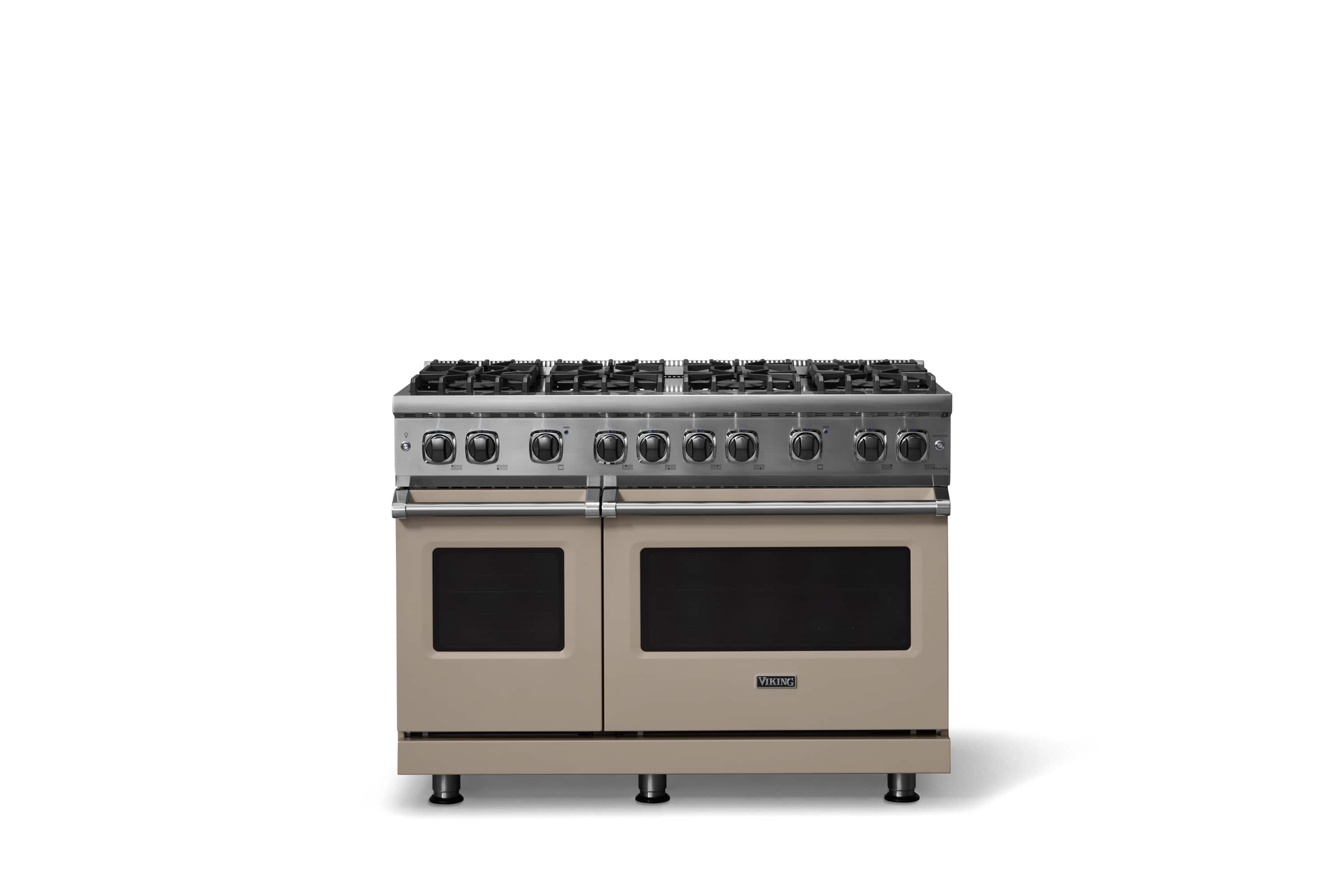 Viking - 6.1 Cu. Ft. Professional 5 Series Freestanding Double Oven Liquid Propane Gas Convection 8 Burner Range - Nantucket