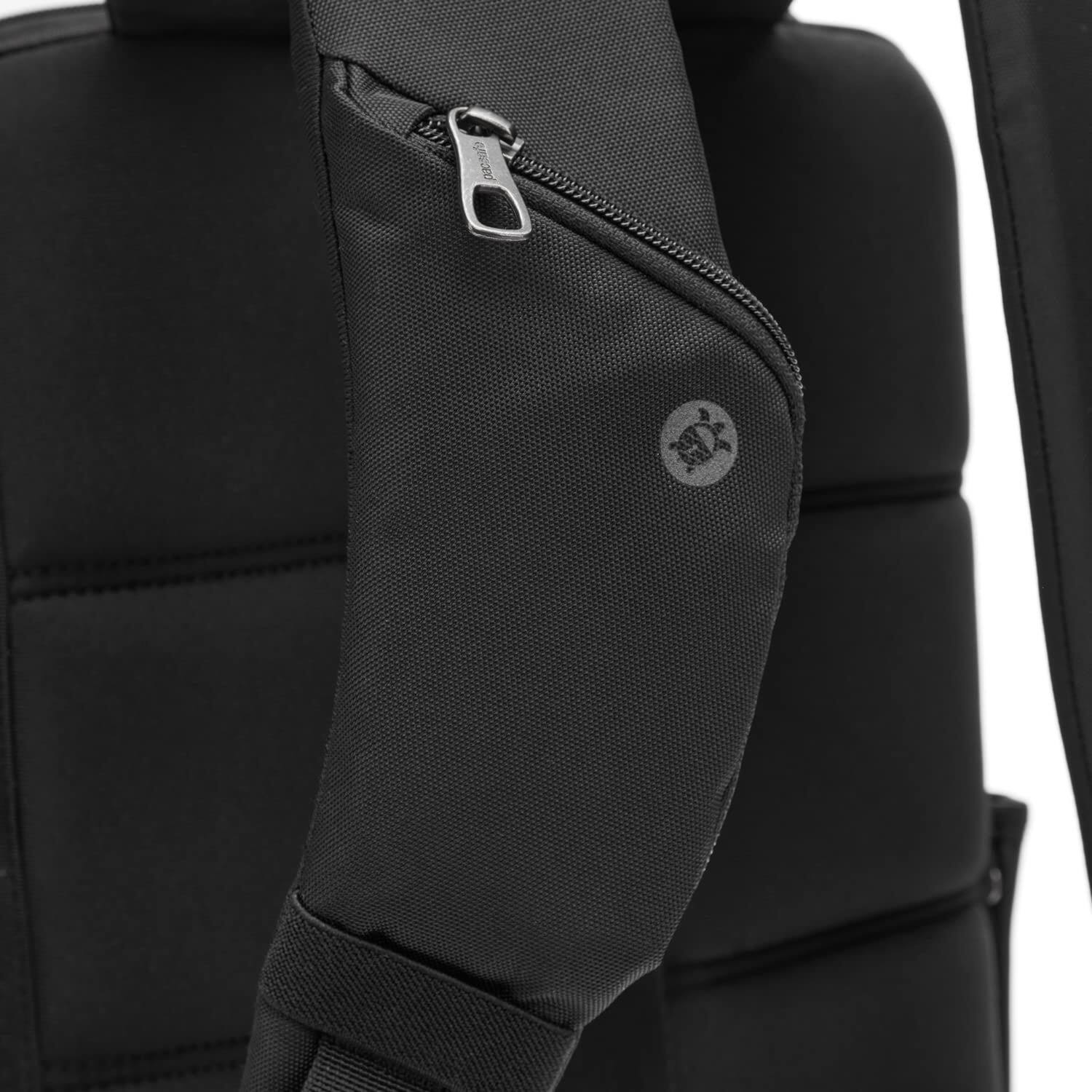 Alt View 5. Pacsafe - Metrosafe X Anti Theft 16" Commuter Backpack - Black.