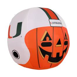 Sporticulture - Miami Hurricanes Jack-O-Helmet Inflatable - Multicolor