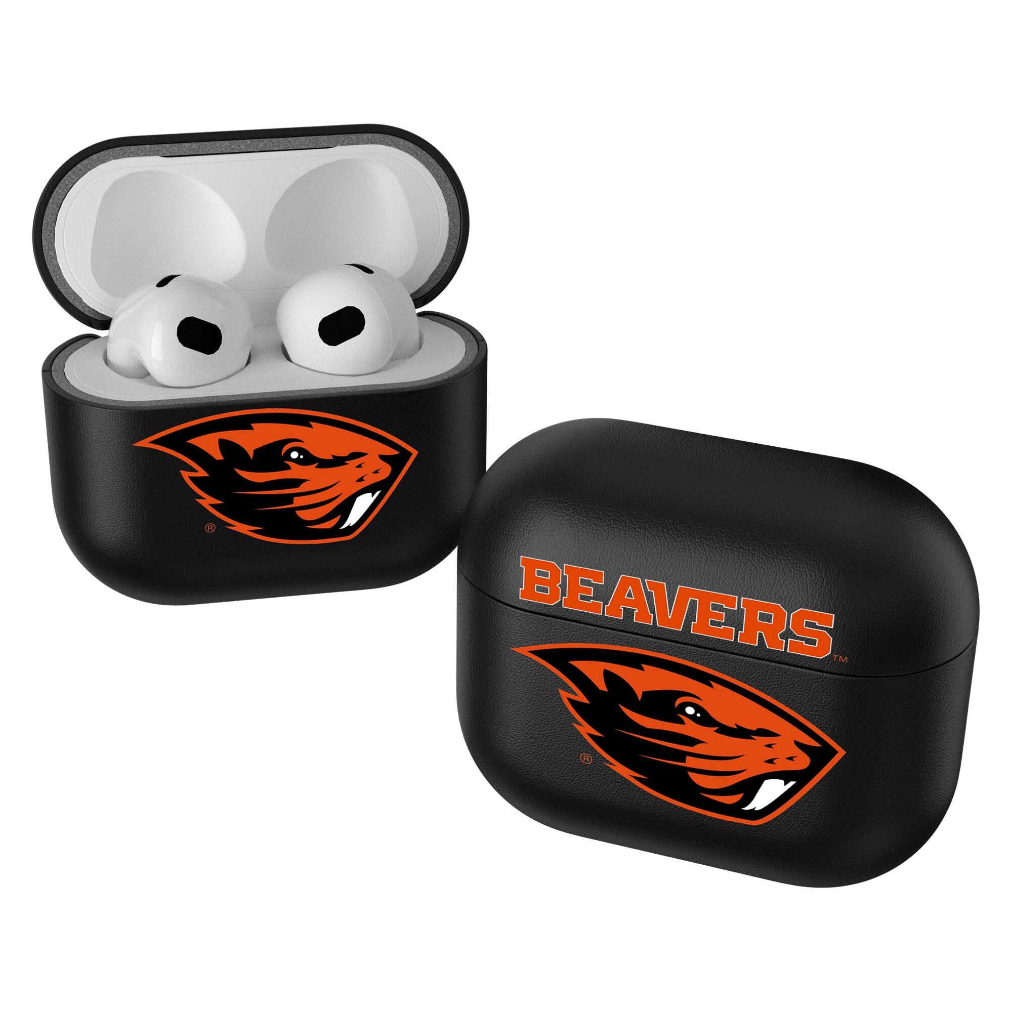 Front. Keyscaper - Oregon State Beavers Black Oregon State Beavers Insignia AirPods 3rd Gen Case Cover - Black.