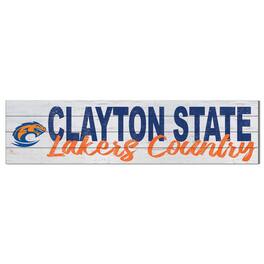 Jardine - Clayton State Lakers 10'' x 40'' Logo Sign - White