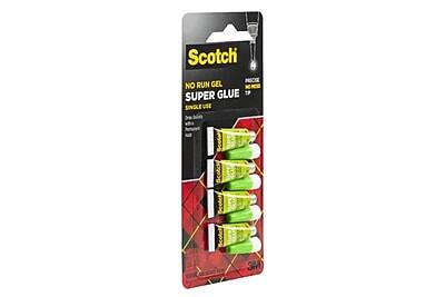 Scotch  
NO RUN GEL  
SUPER GLUE  
TP  
SINGLE USE