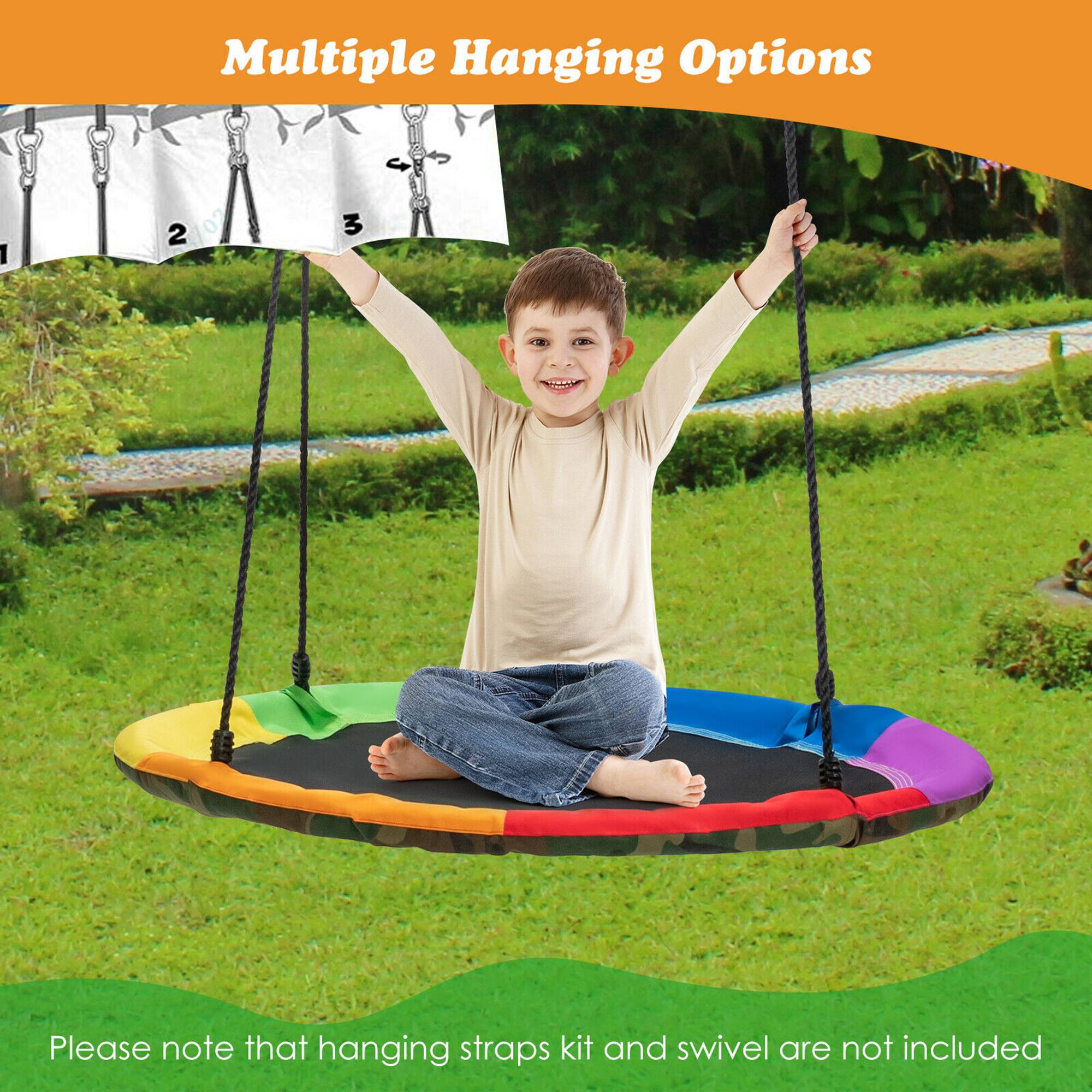 Multiple Hanging Options

Please note that hanging straps kit and swivel are not included