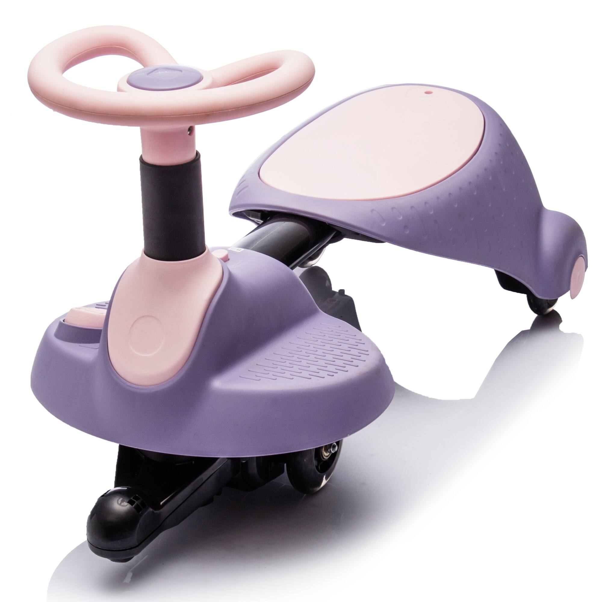Alt View 6. ELEMENT ACE - Electric Ride-On Car for Kids with Bluetooth, Flashing Wheels, and Adjustable Seat for Ages 3 and Up - Purple.