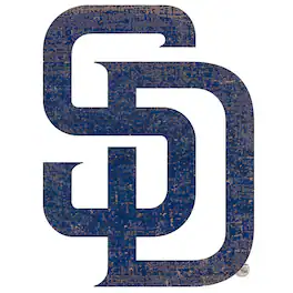 Fan Creations - San Diego Padres Distressed Logo Cutout Sign - Multicolor