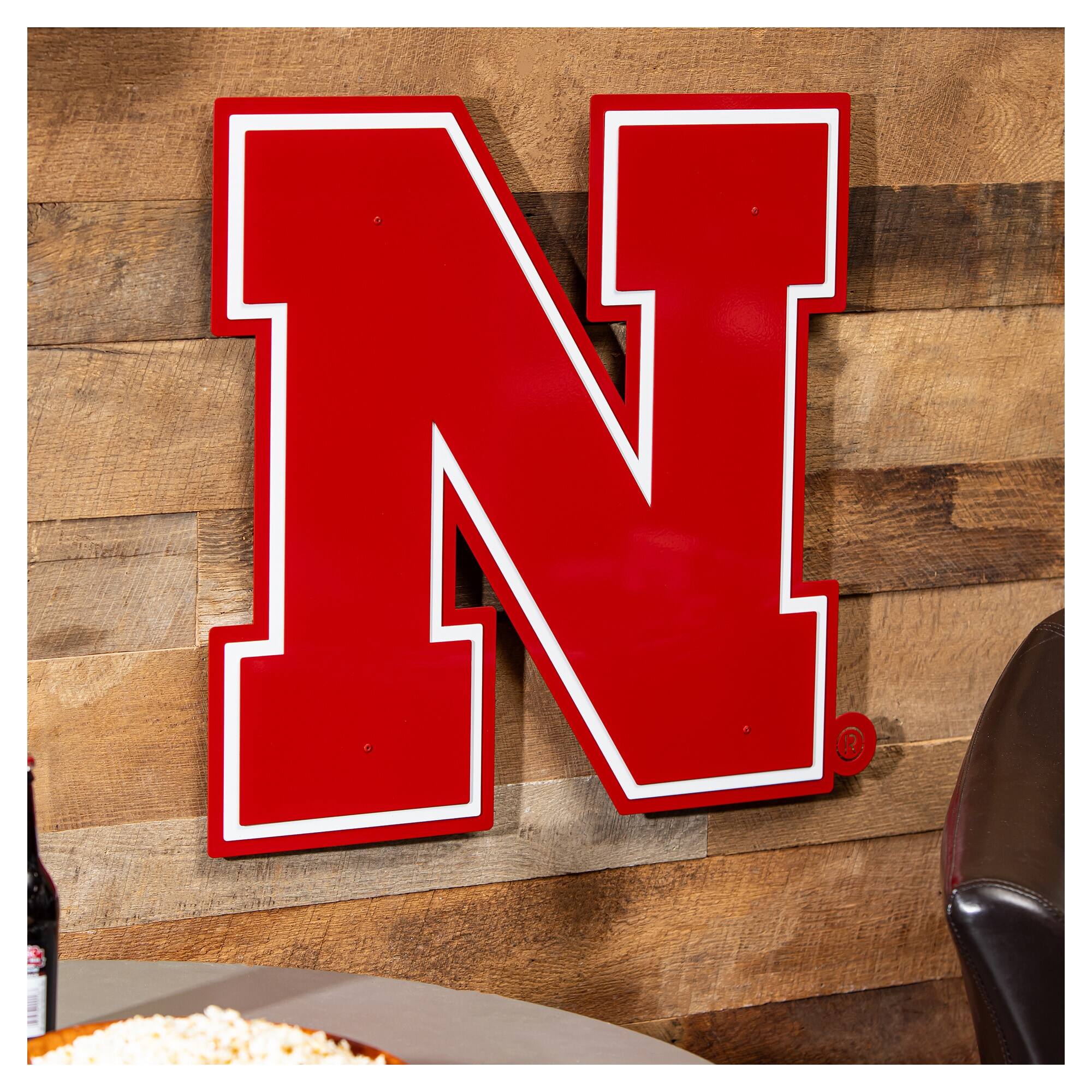 Alt View 1. Evergreen Enterprises - Nebraska Huskers 23" Layered Metal Wall Art Sign - Multicolor.