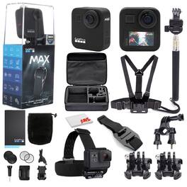 GoPro - MAX 360 Waterproof Action Camera -With Mega Accessory Kit - Get Rolling Bundle