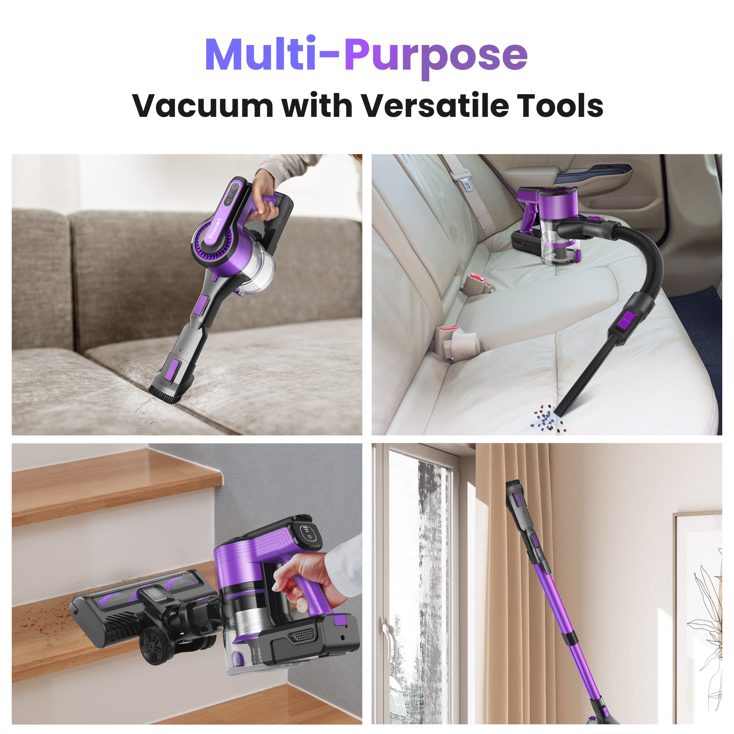 Multi-Purpose Vacuum with Versatile Tools