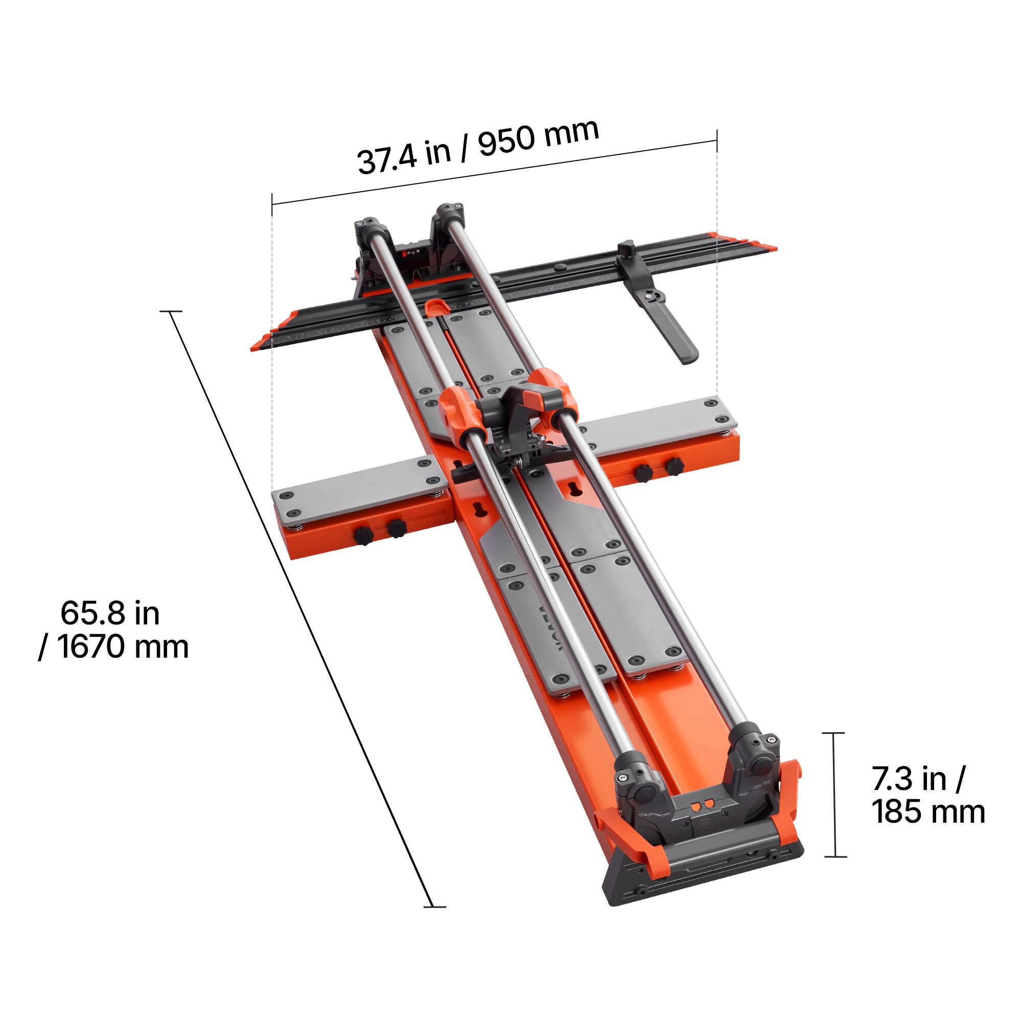 950 mm / 37.4 in  
65.8 in / 1670 mm  
7.3 in / 185 mm