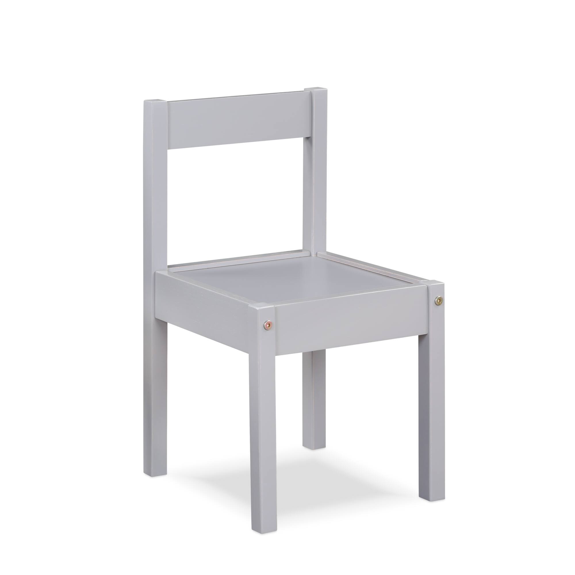 Alt View 2. GOODSILO - 3-Piece Children's Dry Erase Activity Table and Chair Set with Durable Wood Construction for Creative Play and Learning - Gray.