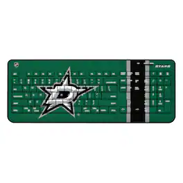 Keyscaper - Dallas Stars Stripe Wireless Keyboard - Multicolor