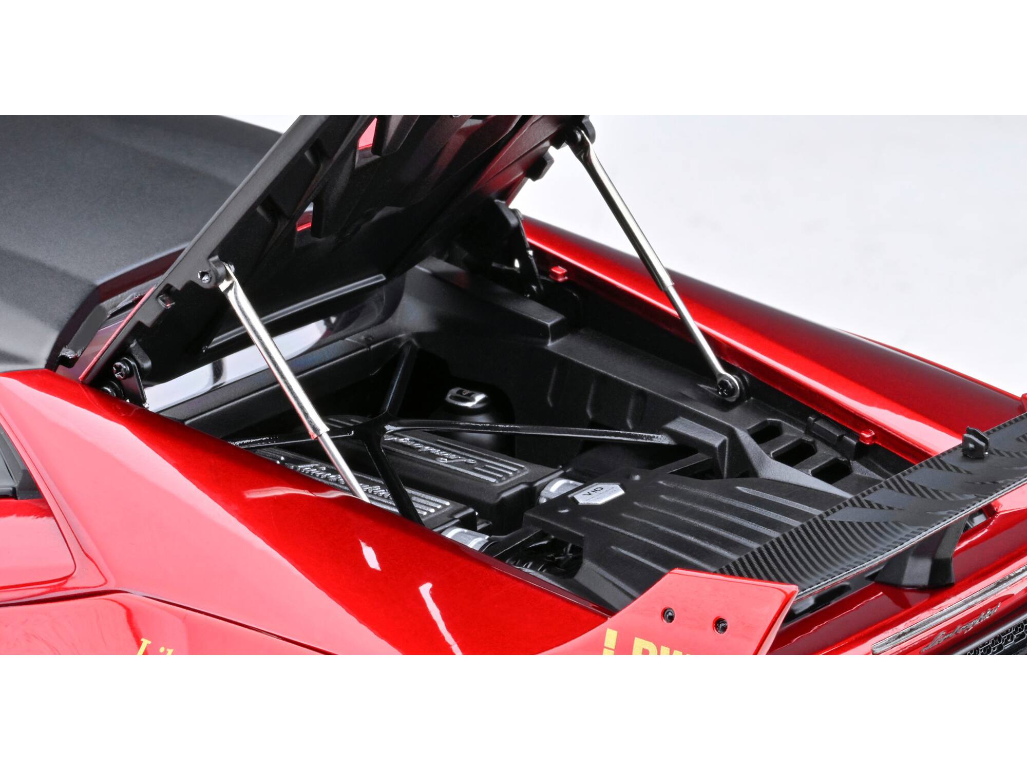 Alt View 6. Autoart - Lamborghini Huracan GT "LB-Silhouette Works" Hyper Red Metallic with Black Top 1/18 Model Car by Autoart.
