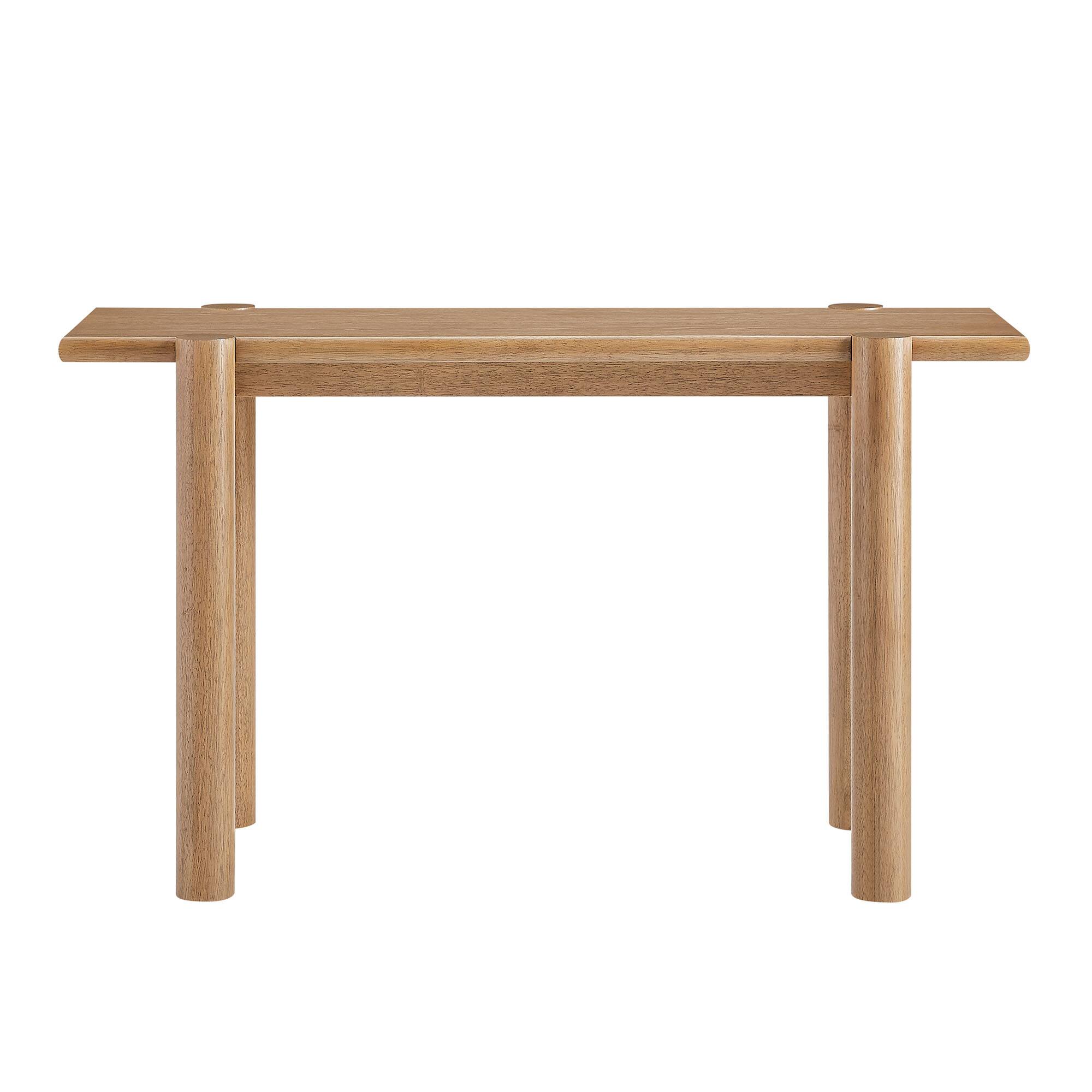 Alt View 3. Modway - Taschen Console Table by Modway - Weathered Oak.