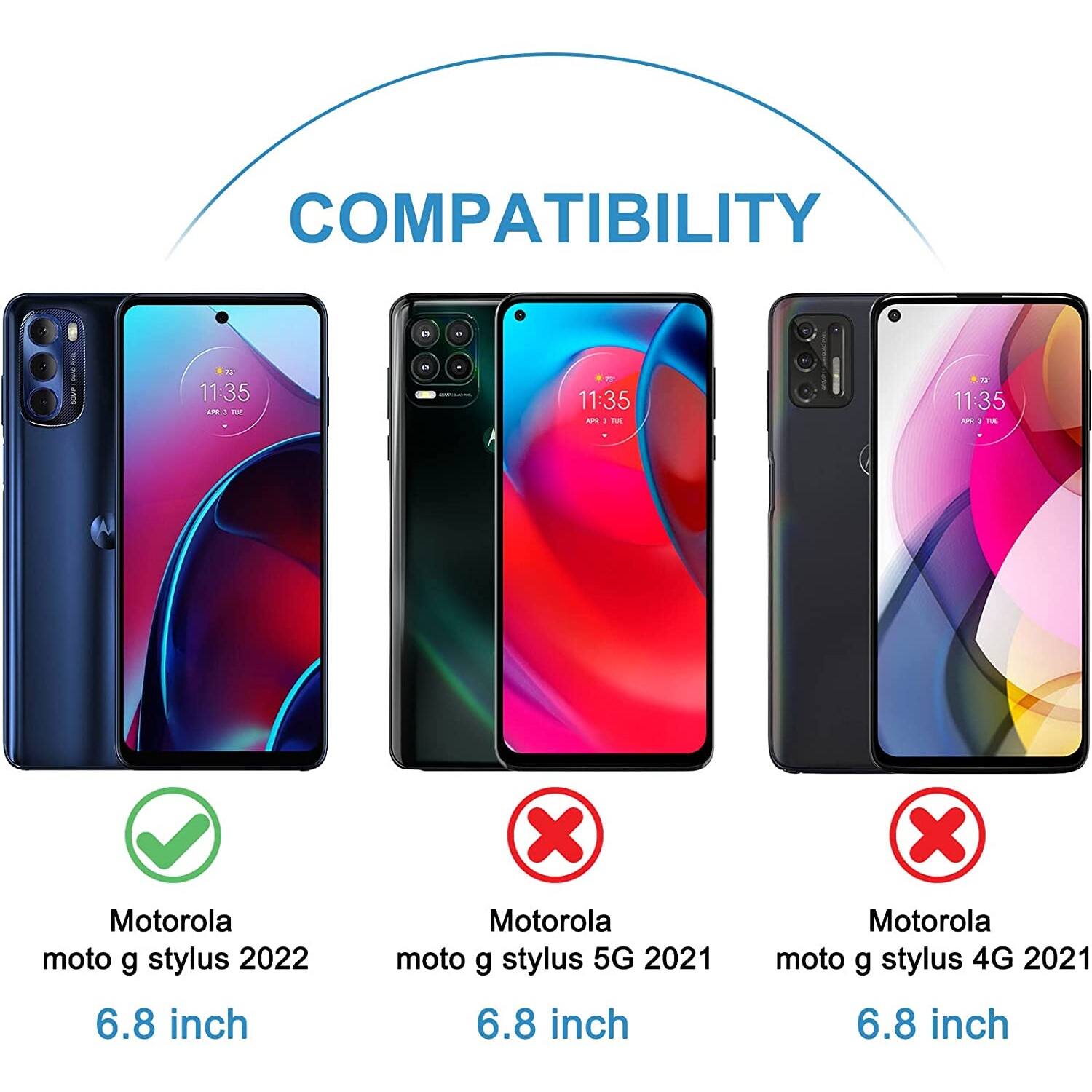 Alt View 13. SaharaCase - ZeroDamage Ultra Strong+ Tempered Glass Screen Protector for Motorola Moto G Stylus 2022 (2-Pack) - Clear.