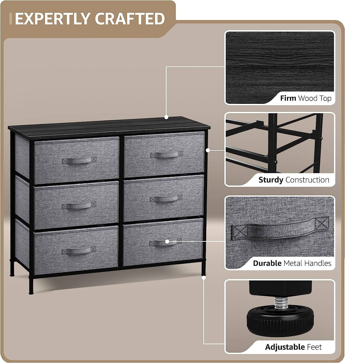 EXPERTLY CRAFTED

- Firm Wood Top
- Sturdy Construction
- Durable Metal Handles
- Adjustable Feet
