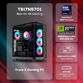 iBUYPOWER Trace Gaming Desktop PC Intel Core Ultra 7 265F 2025 iBUYPOWER Trace Gaming Desktop PC Intel Core Ultra 7 265F 2025