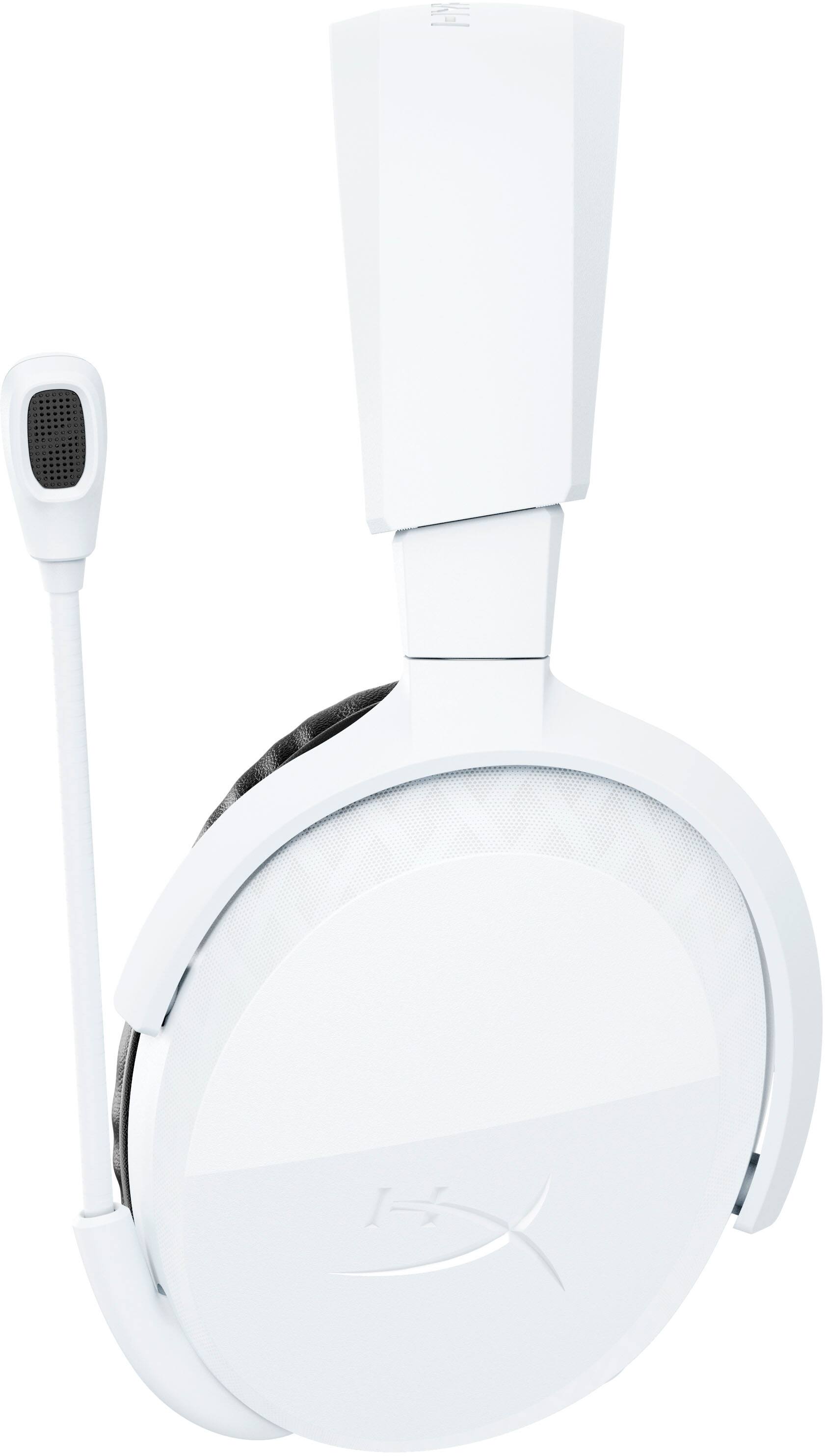 Left. HyperX - Cloud Stinger 3 Wireless Gaming Headset w/ Adjustable Headband for PC, PS5, Xbox, Nintendo Switch, and Mobile - White.