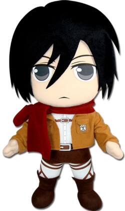 Great Eastern - Attack On Titan Mikasa 18 Inch Plush - Collectibles - Multicolor