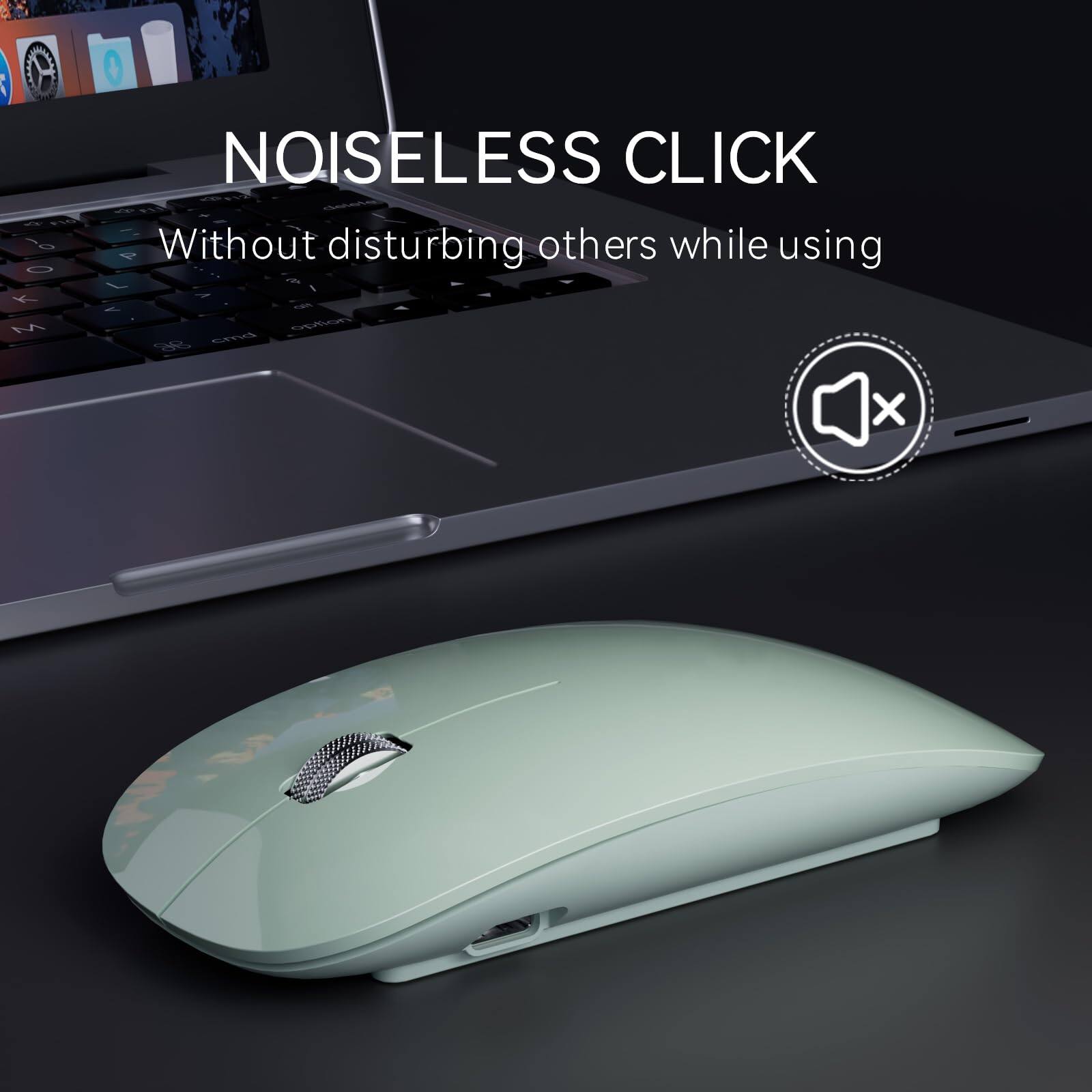 NOISELESS CLICK  
Without disturbing others while using