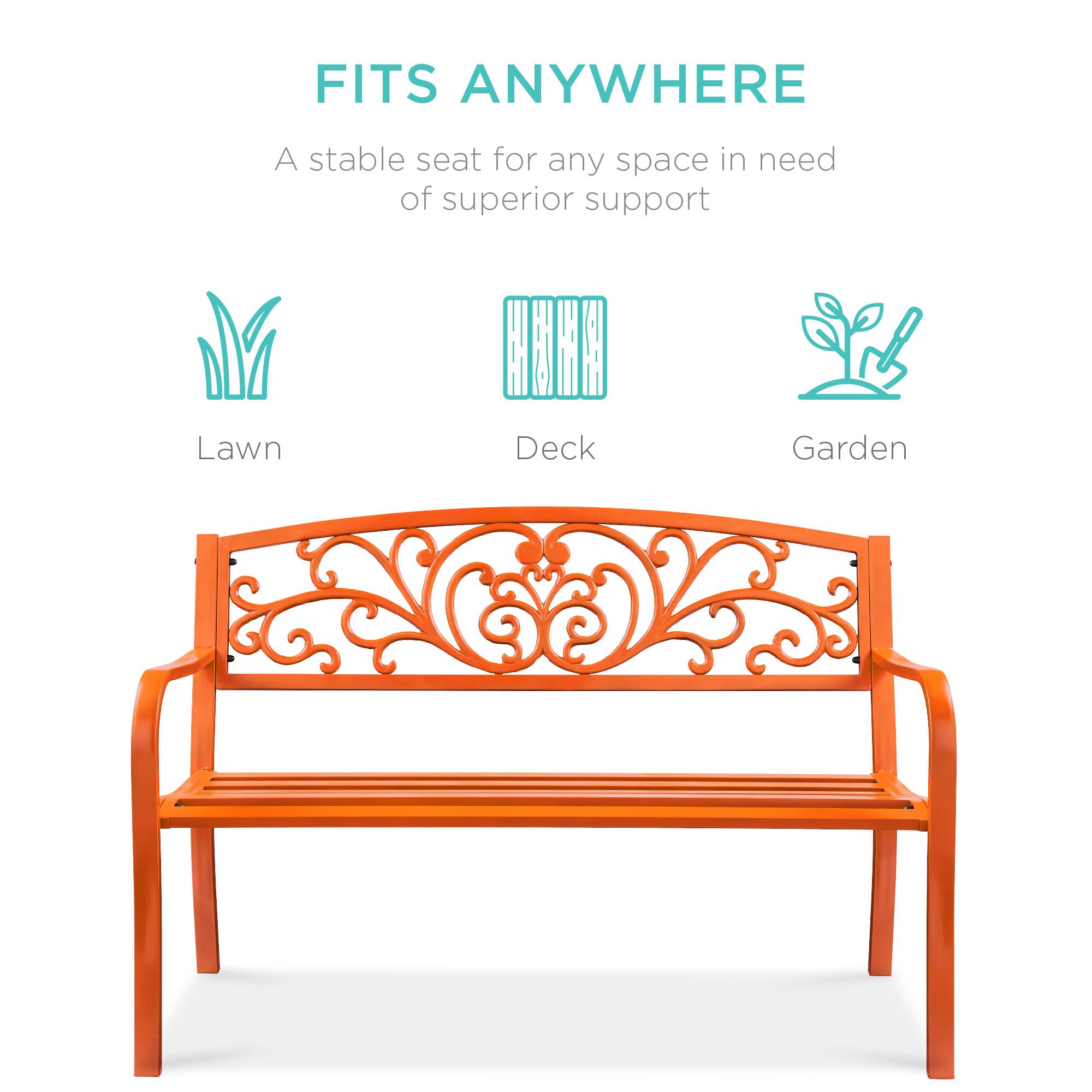 FITS ANYWHERE

A stable seat for any space in need of superior support

Lawn  
Deck  
Garden