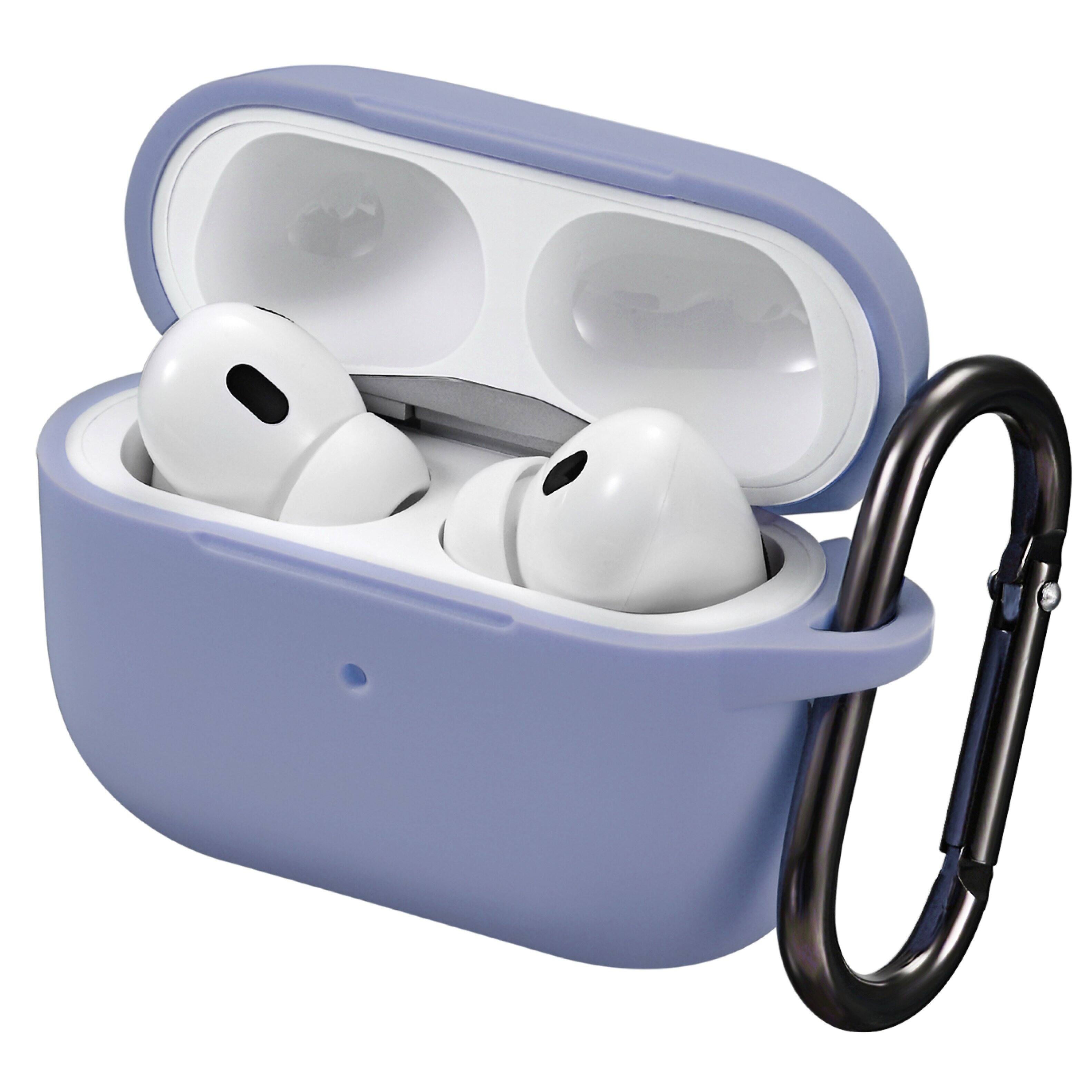 Alt View 2. Vena - For Apple Airpods Pro 2 Case Cover with Magsafe, Silicone Airpods Pro 2 Case 2nd Generation Wireless Charging Lavender - Purple.