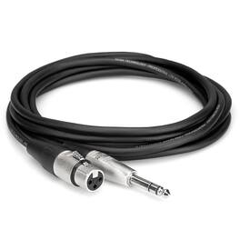 Hosa Technology - Hosa 1ft 3-Pin XLR F-M 1/4in TRS Audio Cable