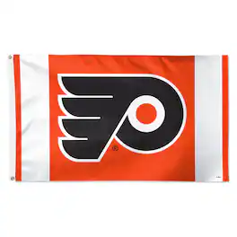 WinCraft - Philadelphia Flyers 3' x 5' Logo Stripe Deluxe Single-Sided Flag - Multicolor