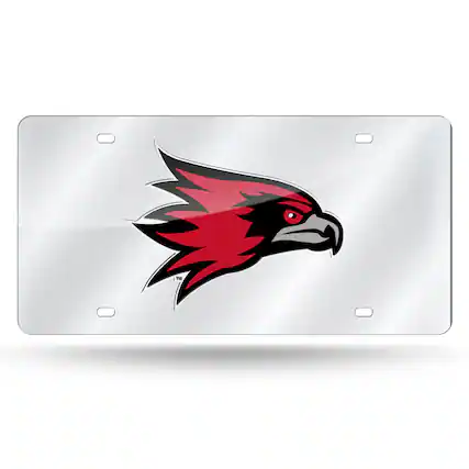 Front. Rico Industries - Southeastern Missouri State Redhawks Mirrored Laser Cut License Plate - Multi.