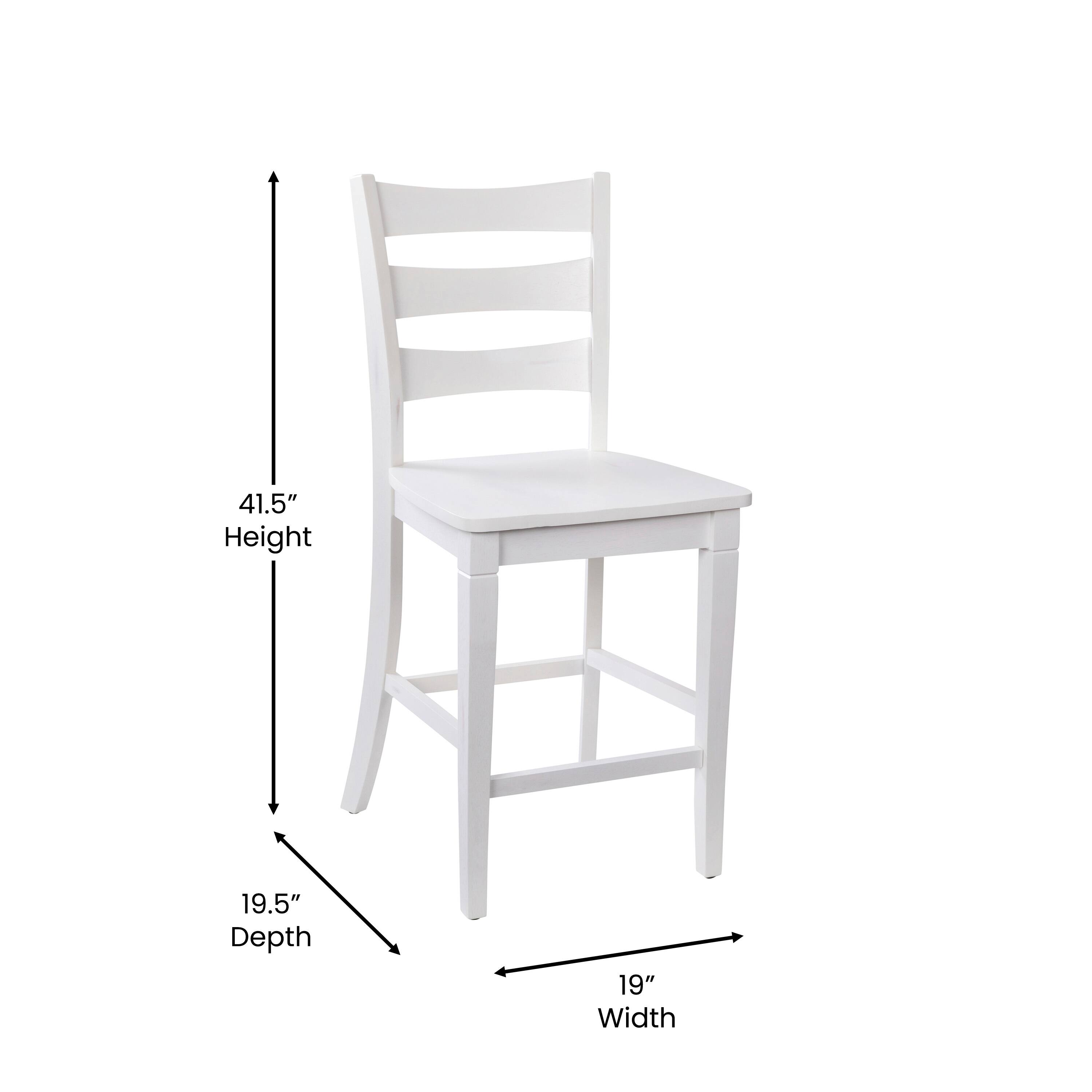 41.5" Height, 19.5" Depth, 19" Width