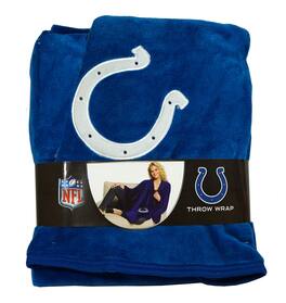 Northwest - Indianapolis Football Colts 55x53.5 Silk Touch Blanket Throw Wrap - Multi