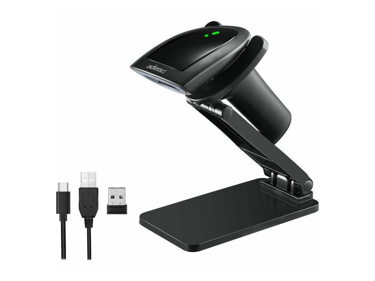 Alt View 4. Adesso - Adesso NuScan 2900 Bluetooth Wireless 2D Scanner - IP42 - Retail, Inventory - Black.