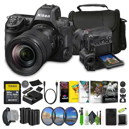 Nikon Z7 II with 24-120mm f/4 S Lens
64 GB Sony Tough SD Card
Nikon EN-EL15b Battery
Nikon Charger
Nikon BP-1 Battery Pack
Nikon MC-DC29 Remote Controller
Nikon LC-19 Lens Cap
Nikon BR-3 Battery Charger
Nikon MC-26 Remote Controller
Nikon EN-EL15a Battery
Nikon EN-EL15 Battery
Nikon EN-EL15 Battery
Nikon EN-EL15 Battery
Nikon EN-EL15 Battery
Nikon EN-EL15 Battery
Nikon EN-EL15 Battery
Nikon EN-EL15 Battery
Nikon EN-EL15 Battery
Nikon EN-EL15 Battery
Nikon EN-EL15 Battery
Nikon EN-EL15 Battery
Nikon EN-EL15 Battery
Nikon EN-EL15 Battery
Nikon EN-EL15 Battery
Nikon EN-EL15 Battery
Nikon EN-EL15 Battery
Nikon EN-EL15 Battery
Nikon EN-EL15