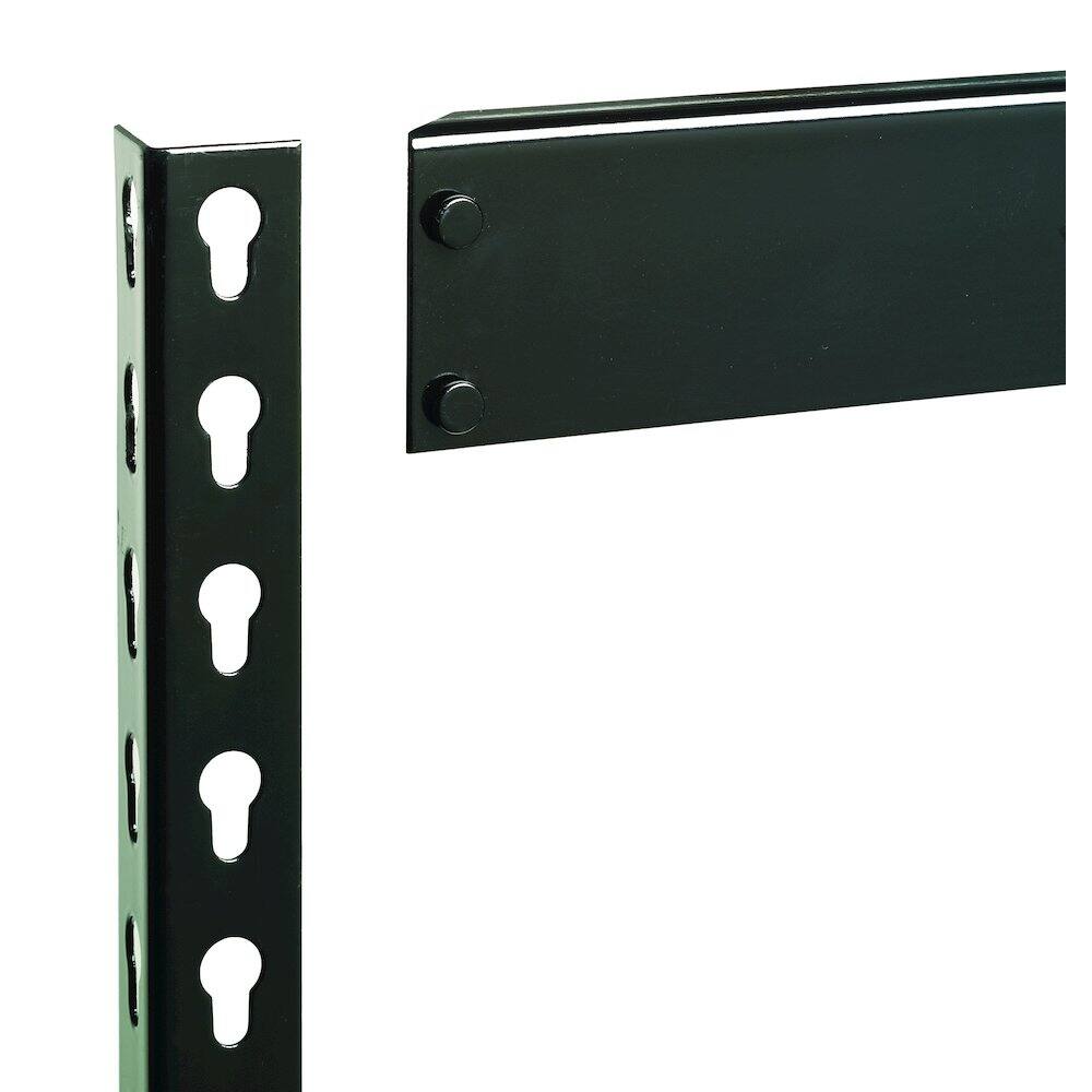 Alt View 1. Iron Horse - Iron Horse 3800 Riveted Steel Shelving, 4-Shelf, 16Dx30Wx60H, Black - Black.
