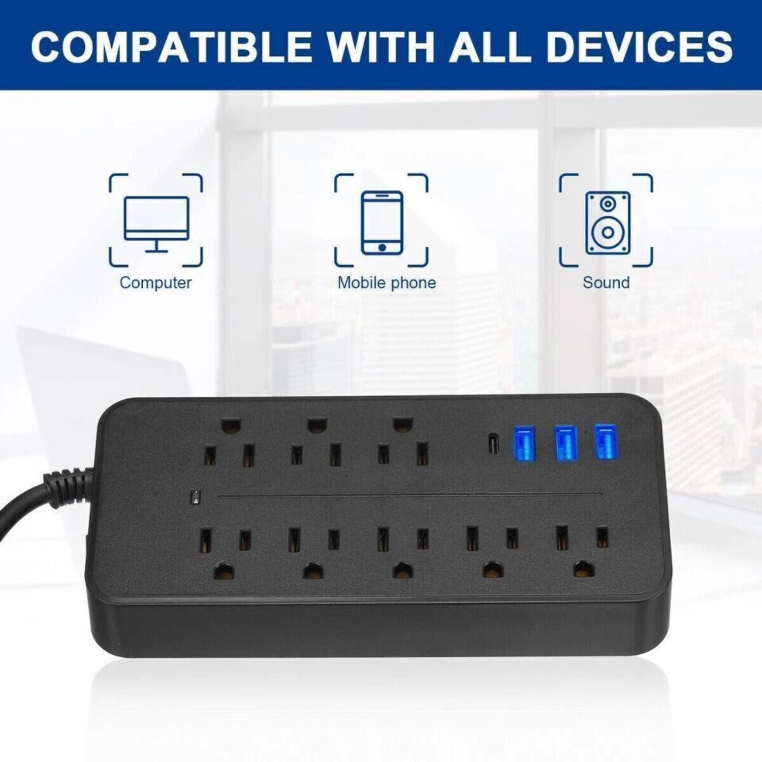 COMPATIBLE WITH ALL DEVICES

Computer  
Mobile phone  
Sound