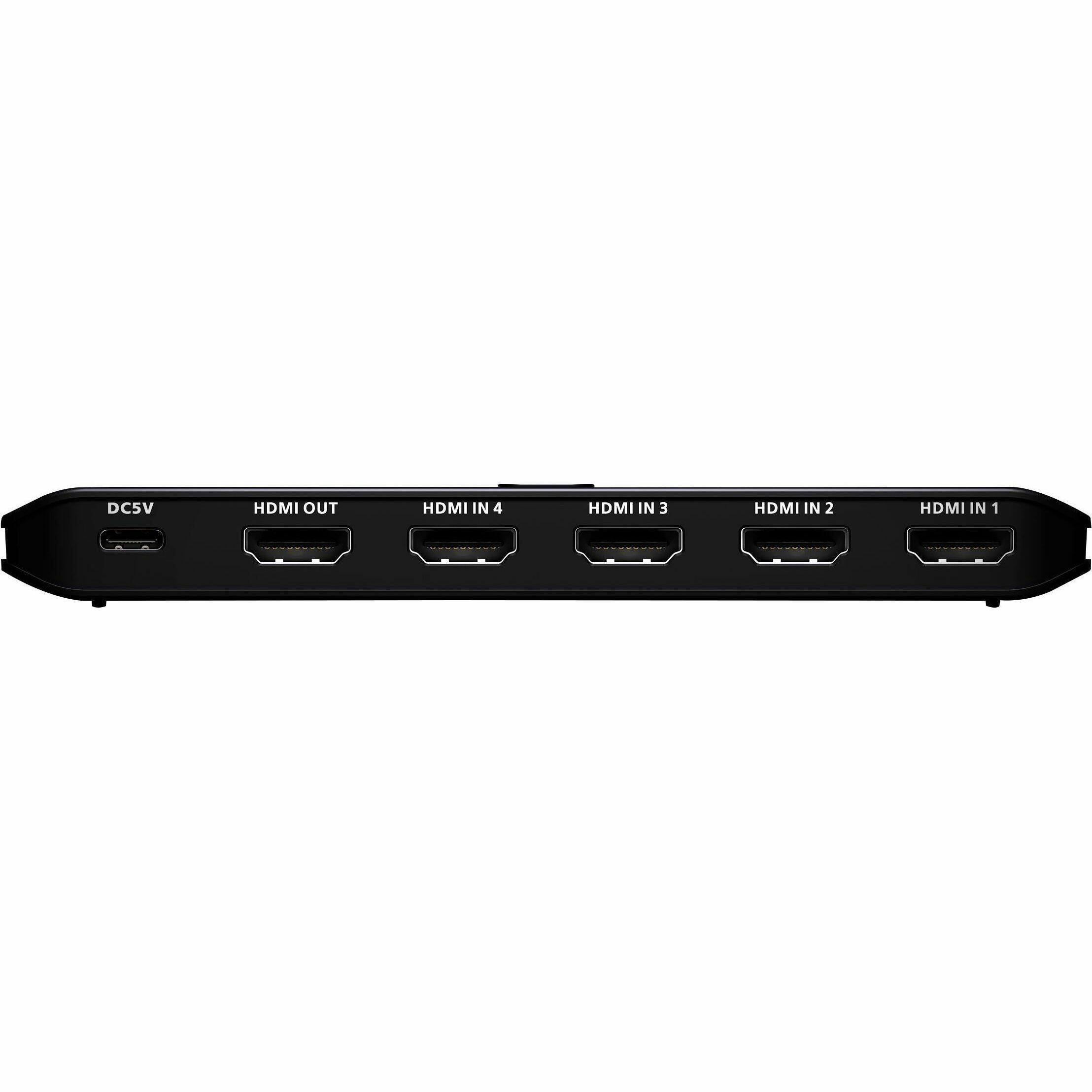 DC5V  
HDMI OUT  
HDMI IN 4  
HDMI IN 3  
HDMI IN 2  
HDMI IN 1