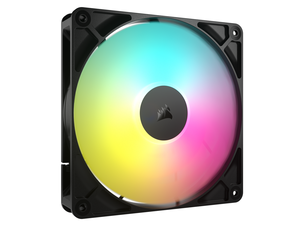 Alt View 7. CORSAIR - CORSAIR RS140 ARGB PWM 140mm Fans - Dual Pack, Daisy-Chain, AirGuide, Magnetic Bearing - RGB.