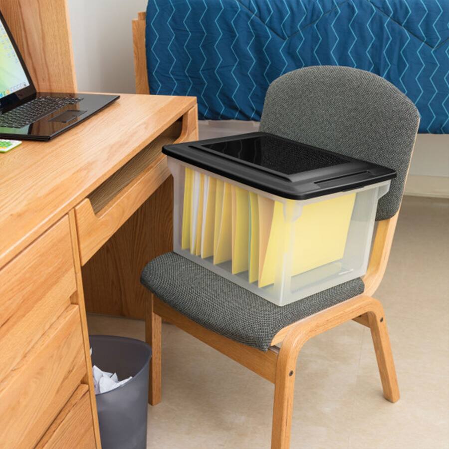 Sterilite 18689004 Versatile Organizing Storage File Box w/ Lid (12 ...