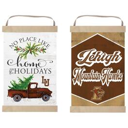 Jardine - Lehigh Mountain Hawks 12" x 20" Reversible Banner Sign - White