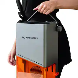 AtomStack - Atelier Portable Laser Engraver and Cutter - 12 W - Engraving and Cutting - Mini - Wood Paper Leather Cardboard etc