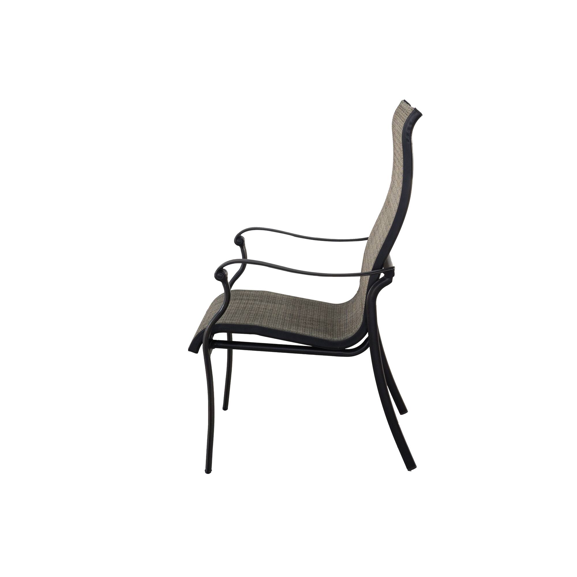 Back. Mondawe - 4-Piece Outdoor Chair Set with Ergonomic Design - Bronze.